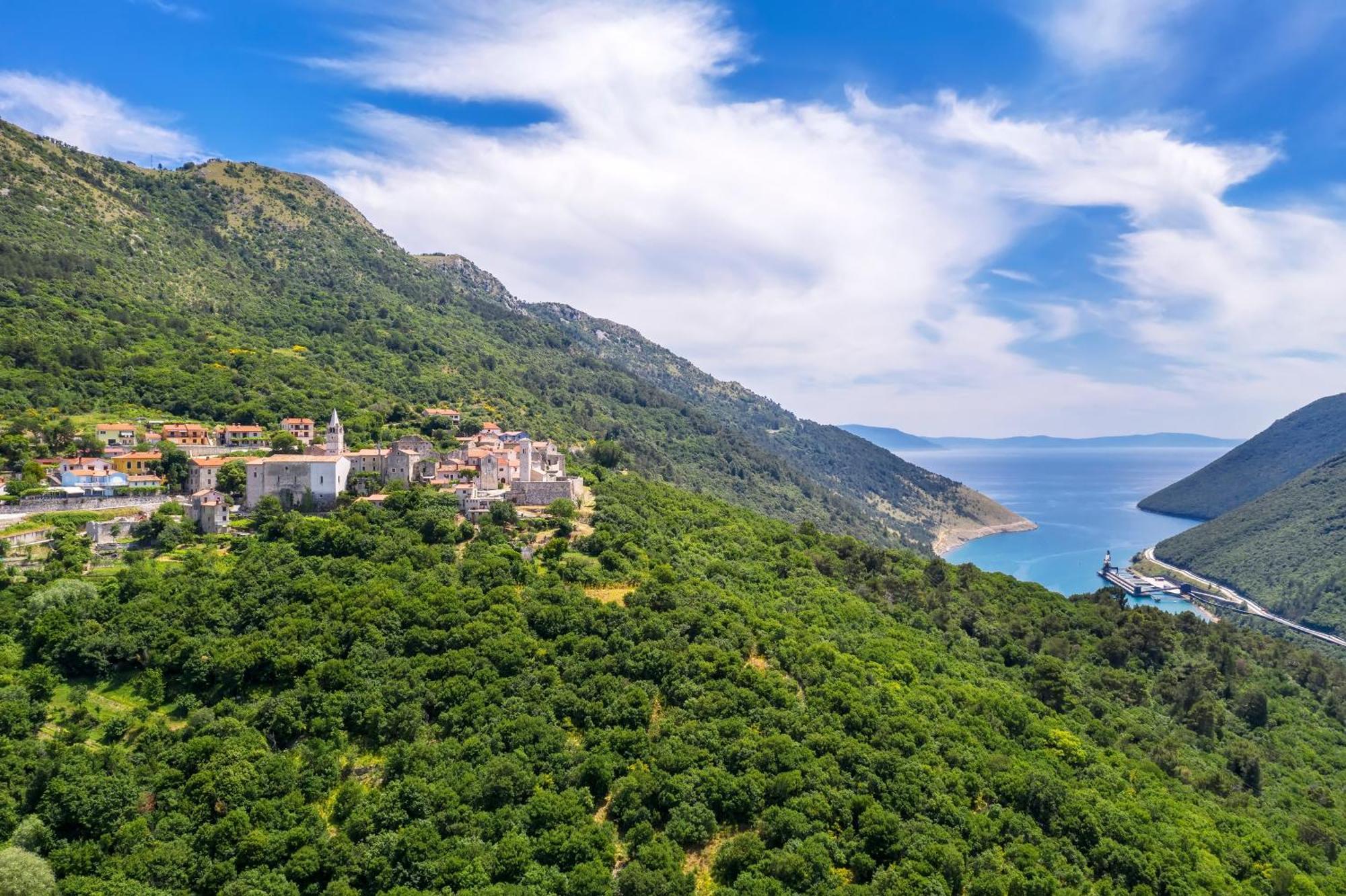 Seafront Villa Andrijana - Happy Rentals Пломин Екстериор снимка